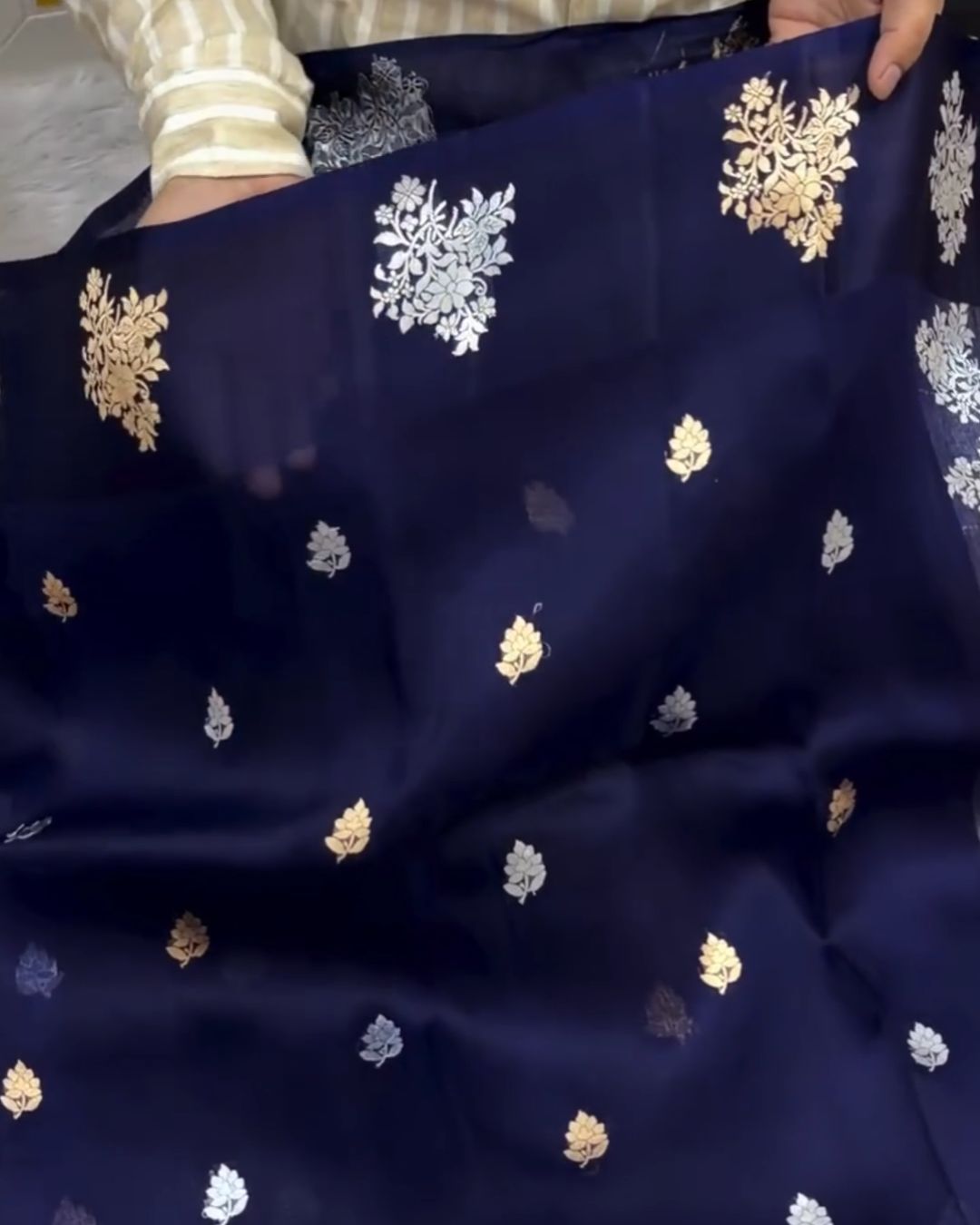 Navyblue silk Saree
