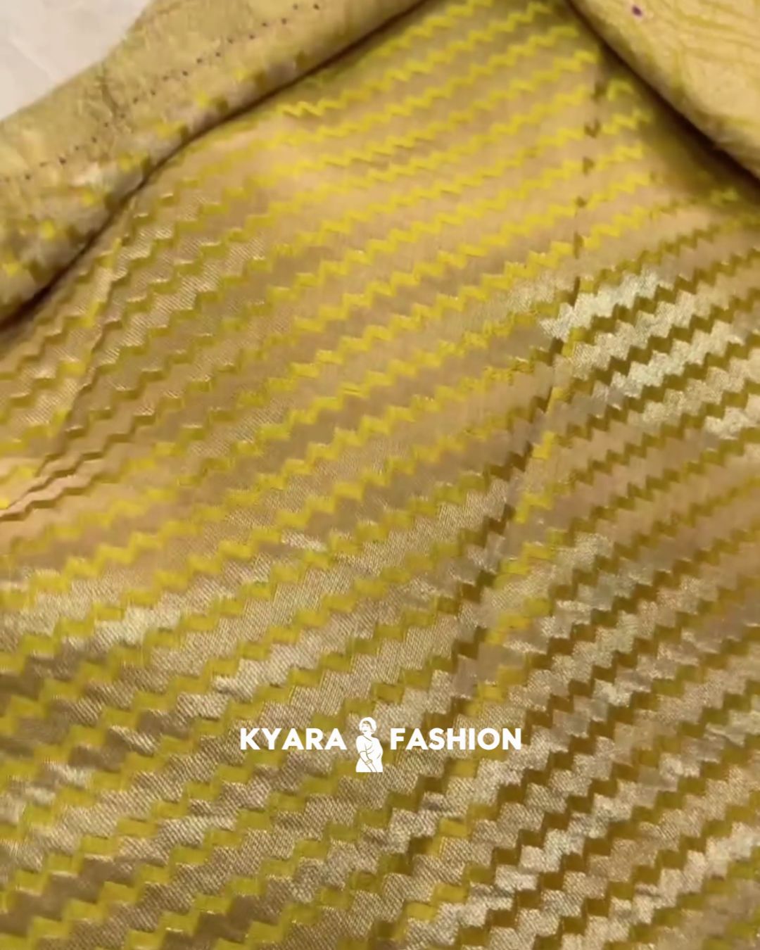 Yellow Banarsi Silk Saree