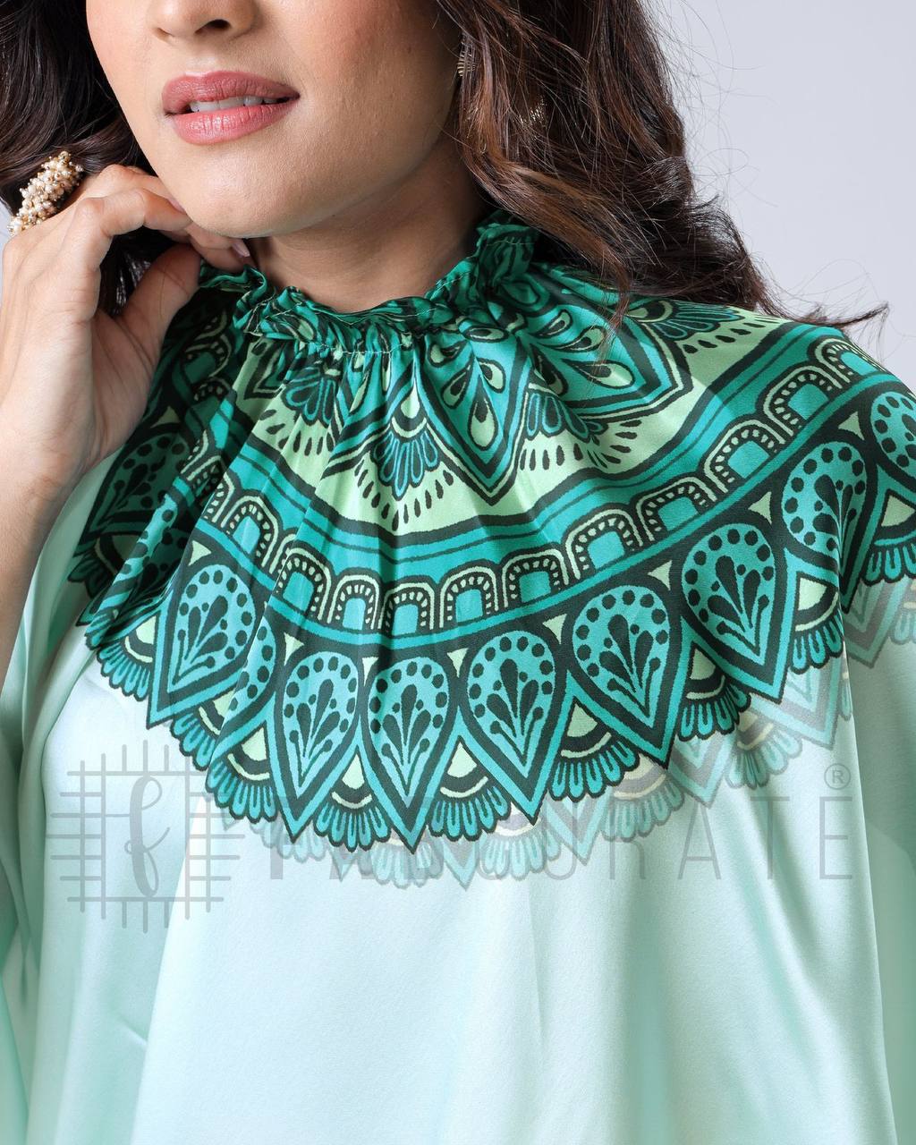 soft crape silk with digital print saree