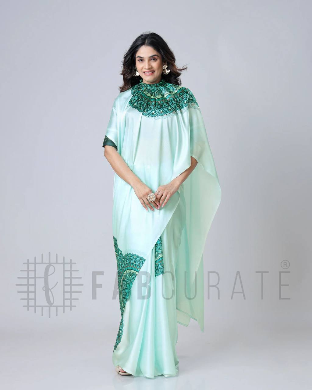 soft crape silk with digital print saree