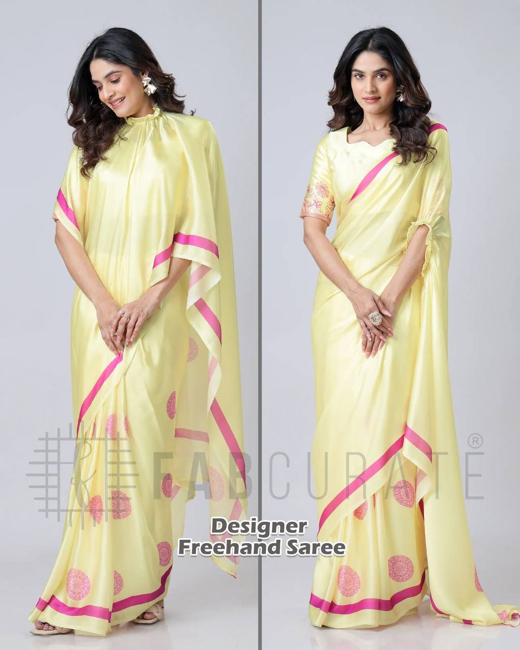 soft crape silk with digital print saree