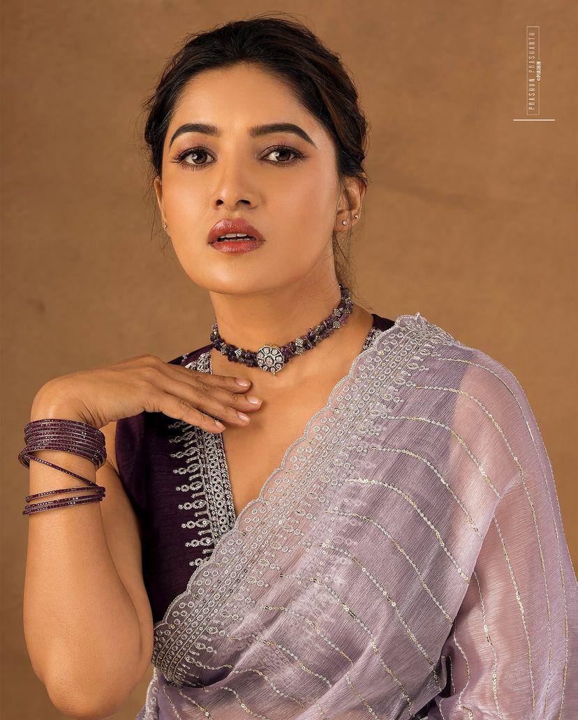 Zari embroidery work Saree