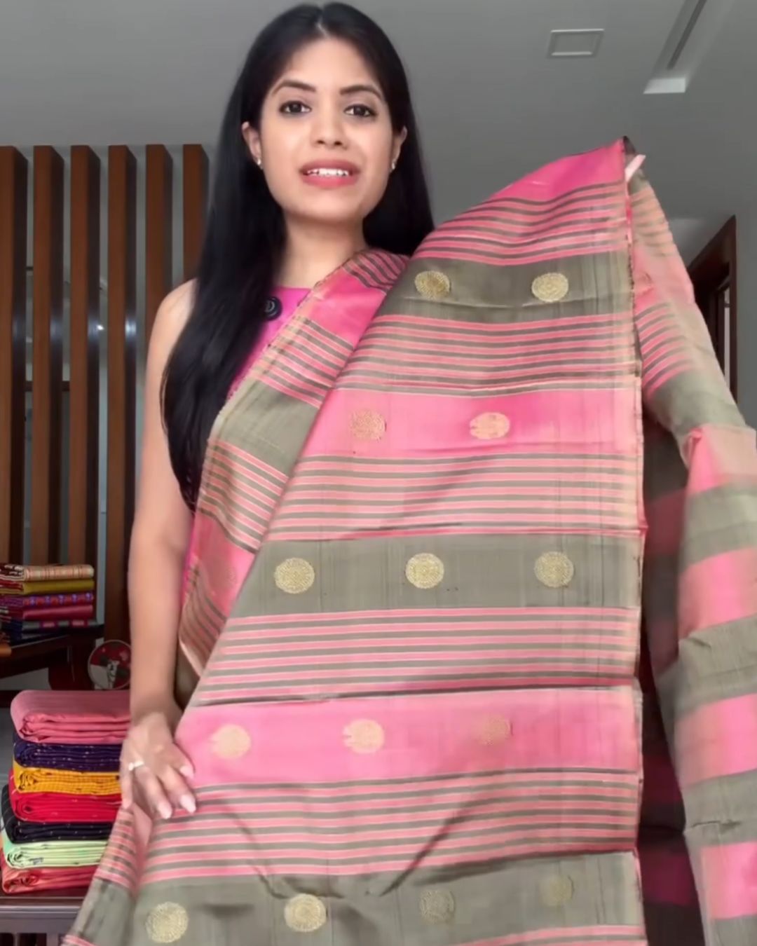 Berry-Plum Silk Saree