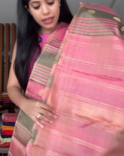Berry-Plum Silk Saree