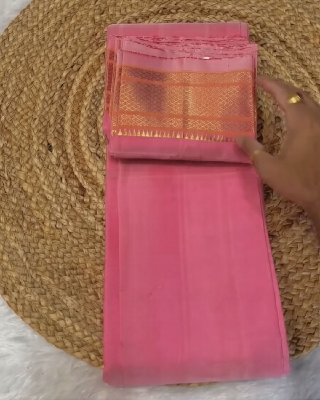 Blush Paithani Silk Saree