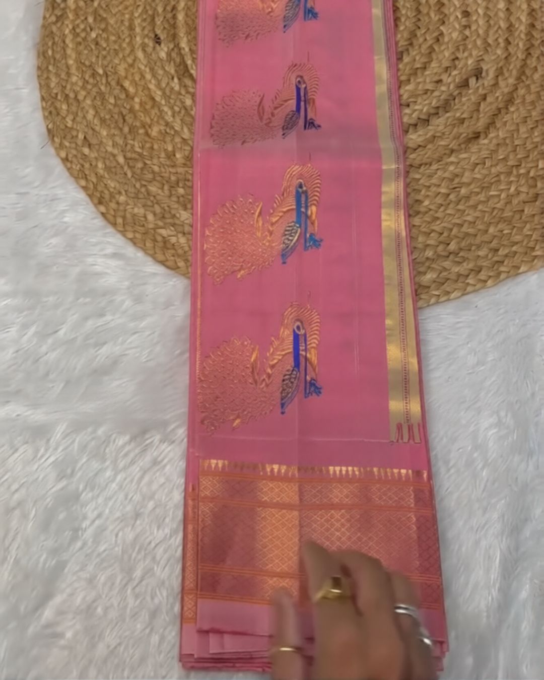 Blush Paithani Silk Saree
