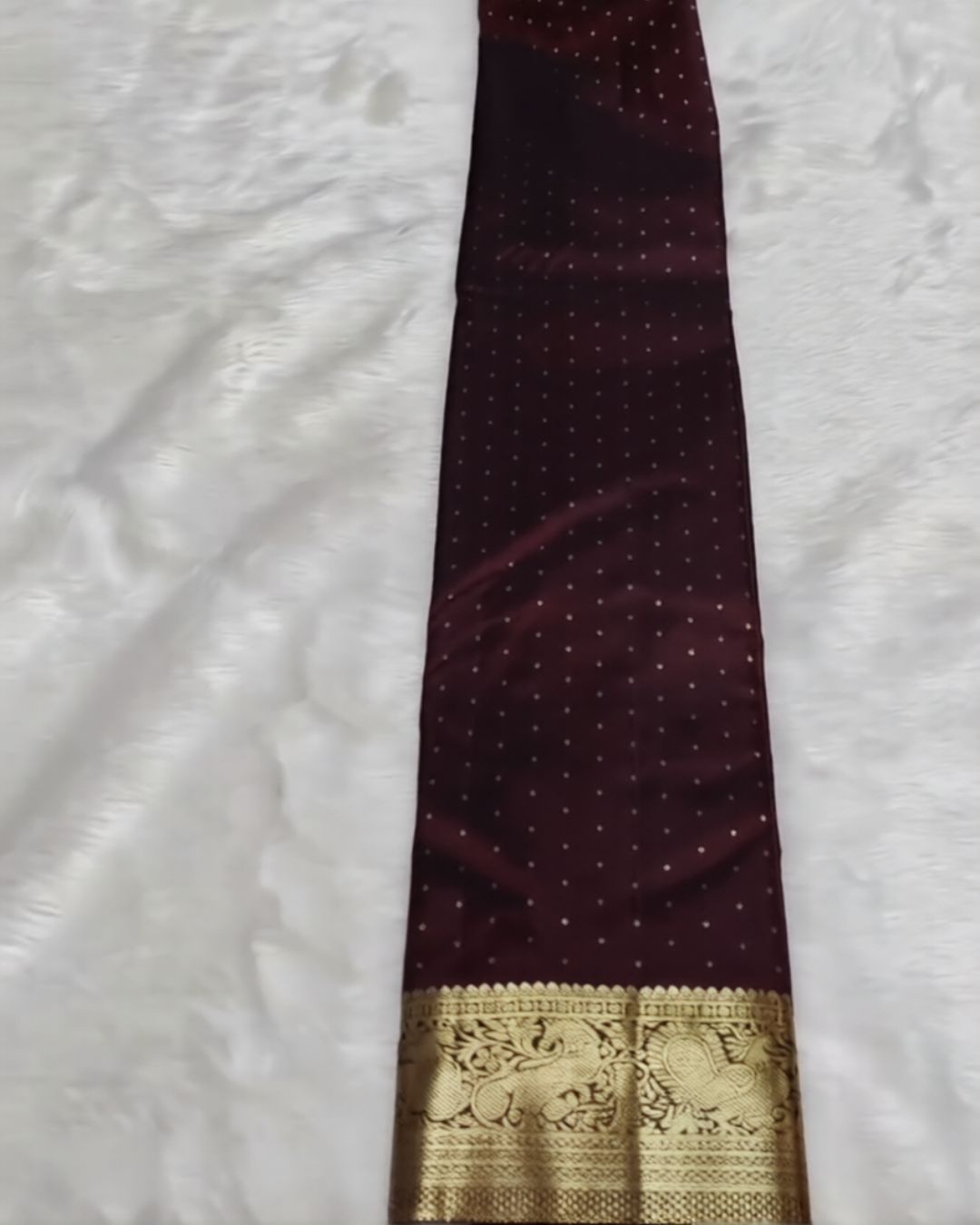 Dark Maroon Kanjivaram Saree