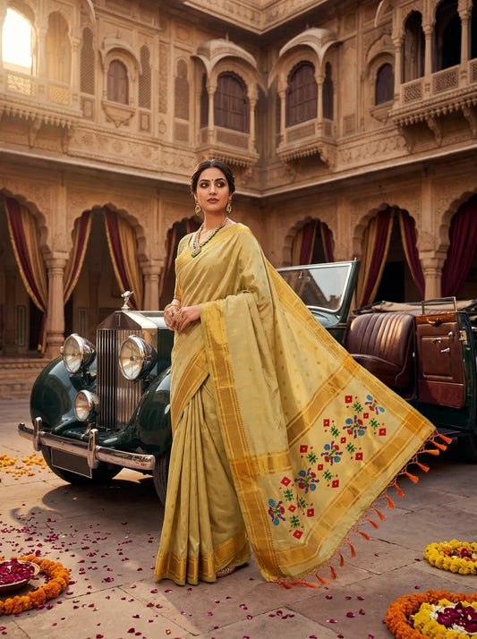 Elaichi Paithani Saree