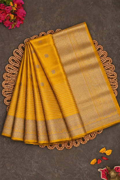 Haldi Banarsi Silk Saree