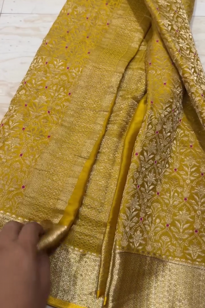 Sunehri Silk Saree