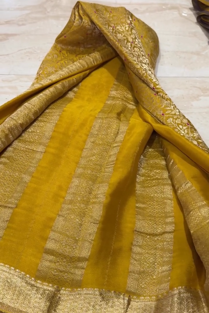Sunehri Silk Saree