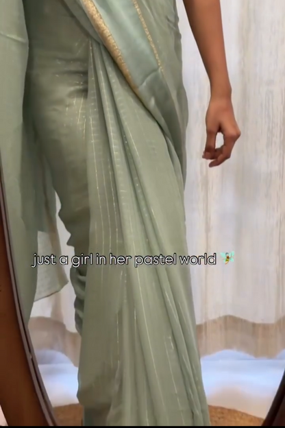 Pastel Silk Saree