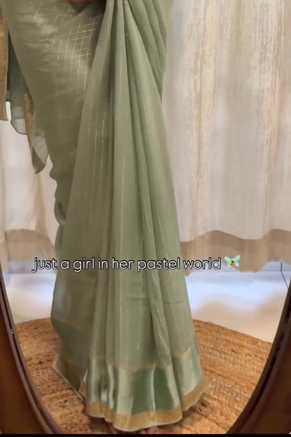 Pastel Silk Saree