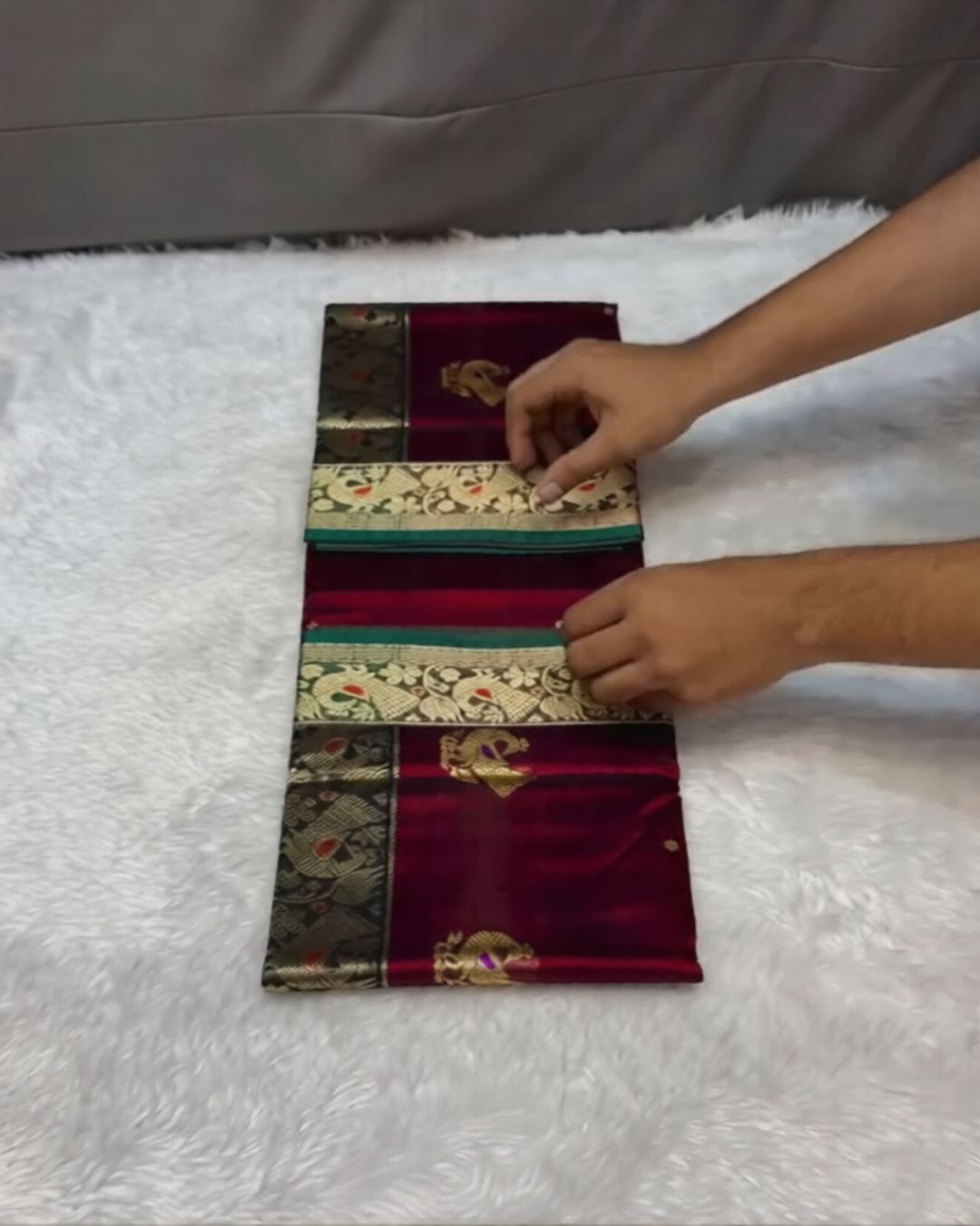 Katha Paithani Silk Saree