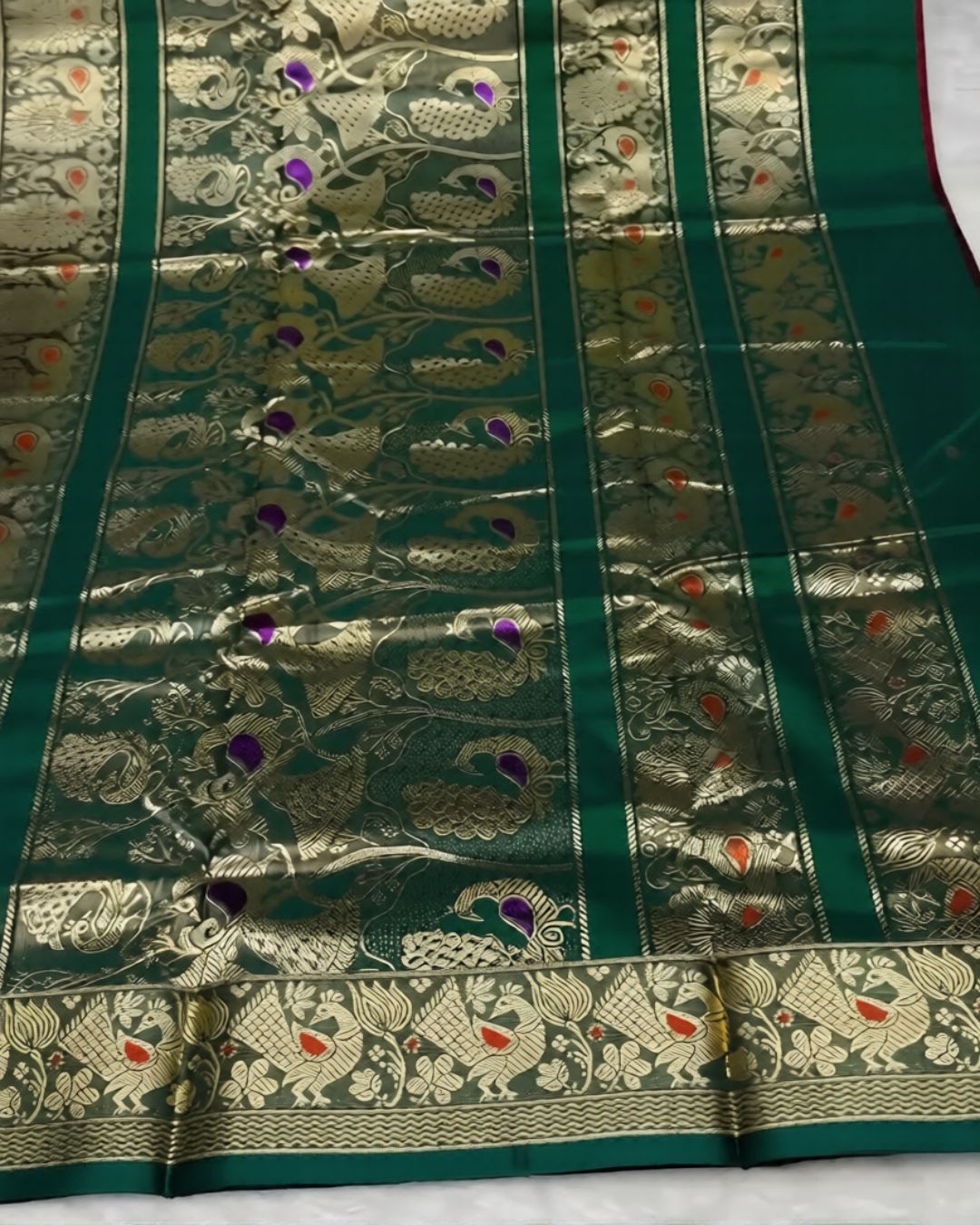 Katha Paithani Silk Saree