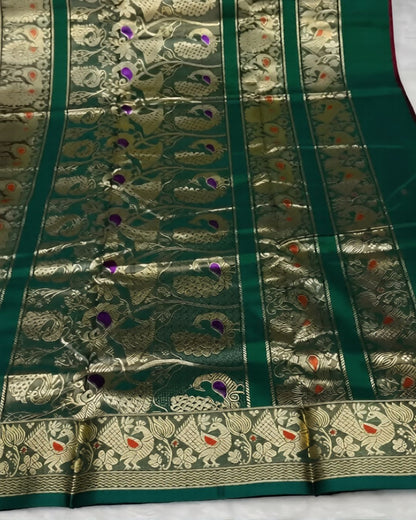 Katha Paithani Silk Saree