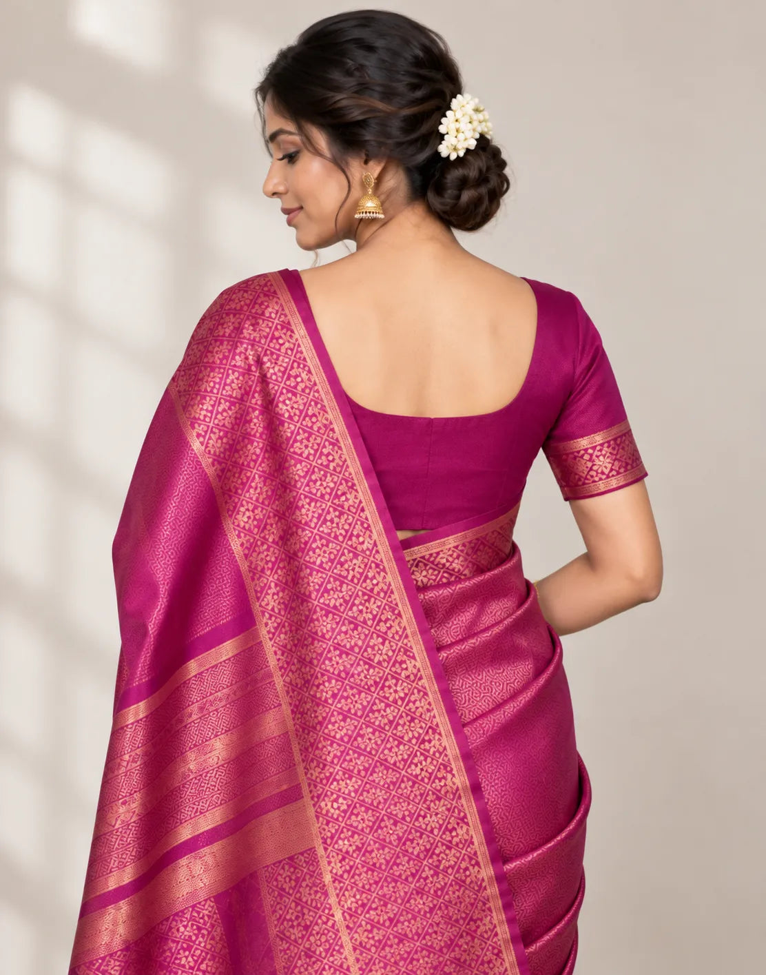 Magenta Soft Silk Saree