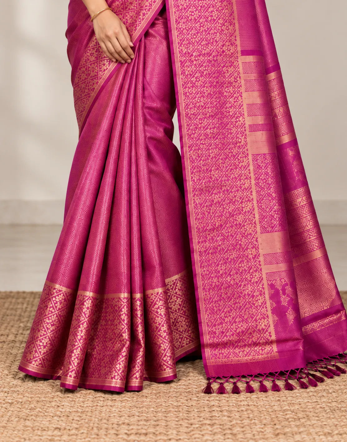 Magenta Soft Silk Saree