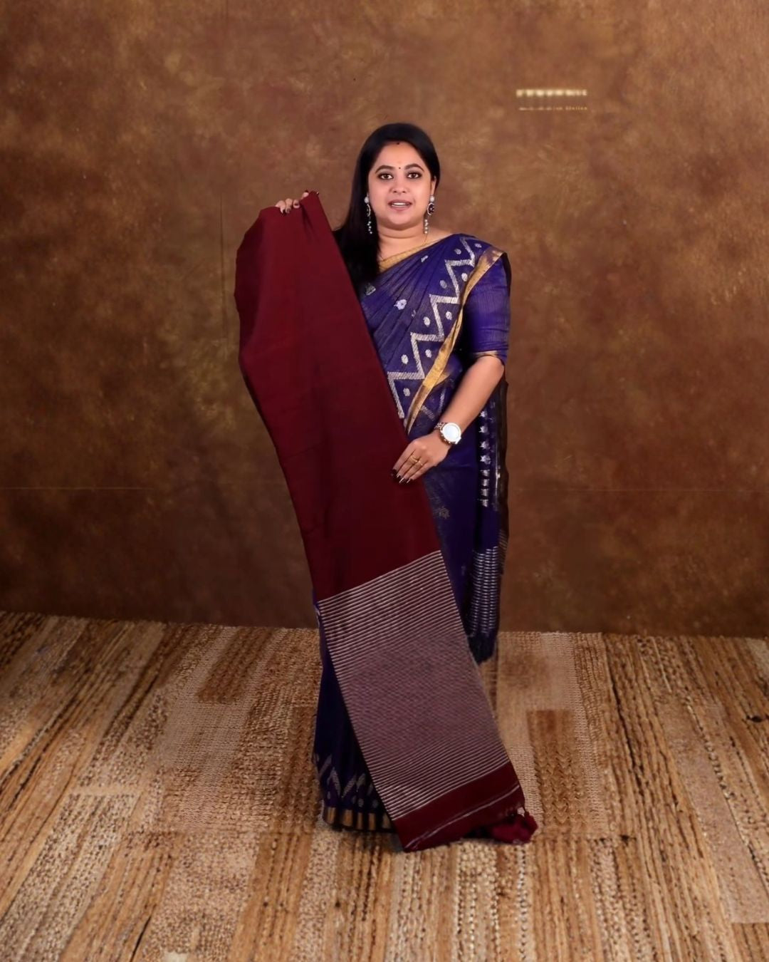 Mulberry Cotton Saree