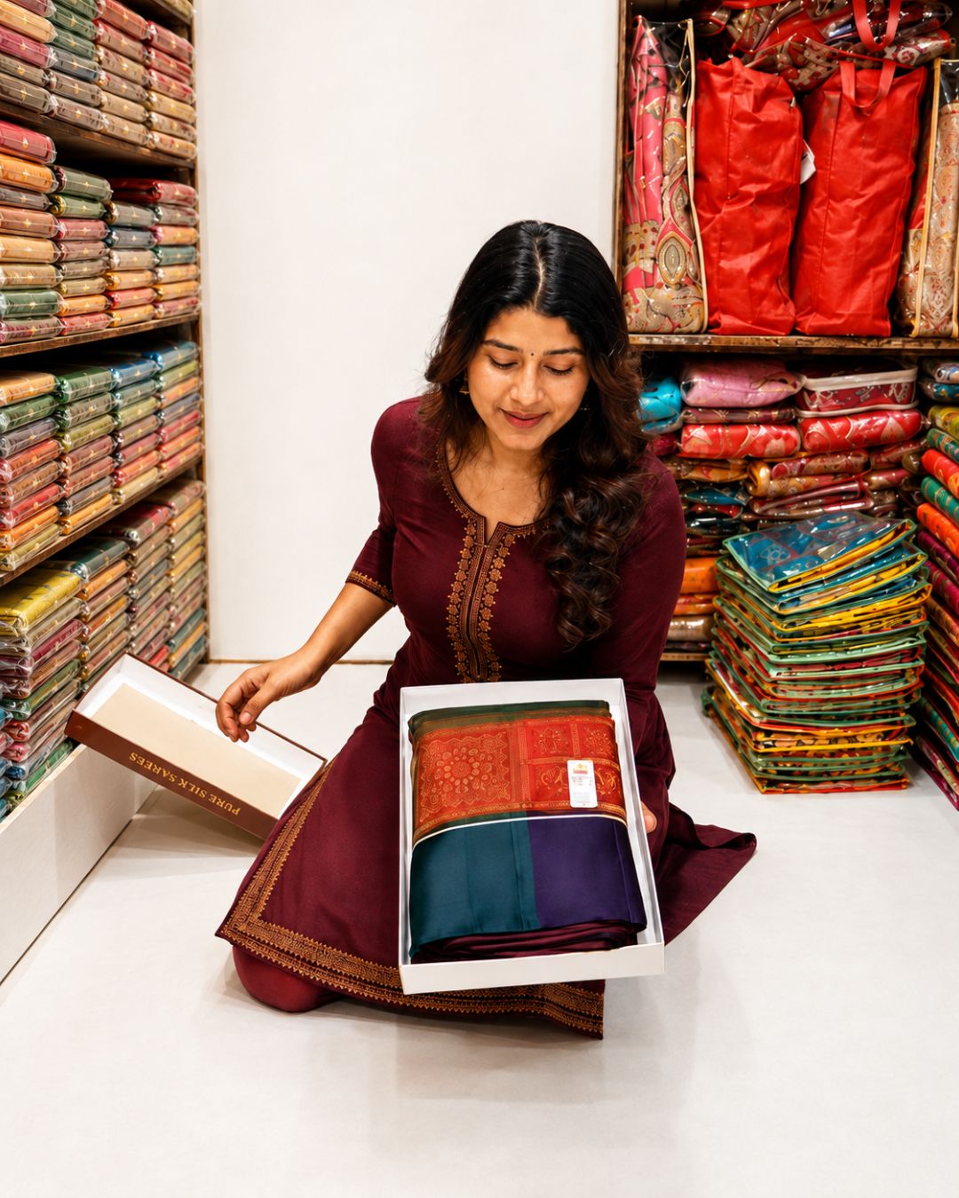 Multi Kanjivaram Saree