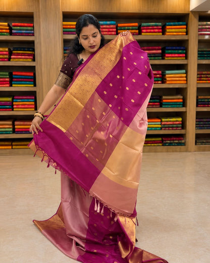 Pink Kanjivaram Saree