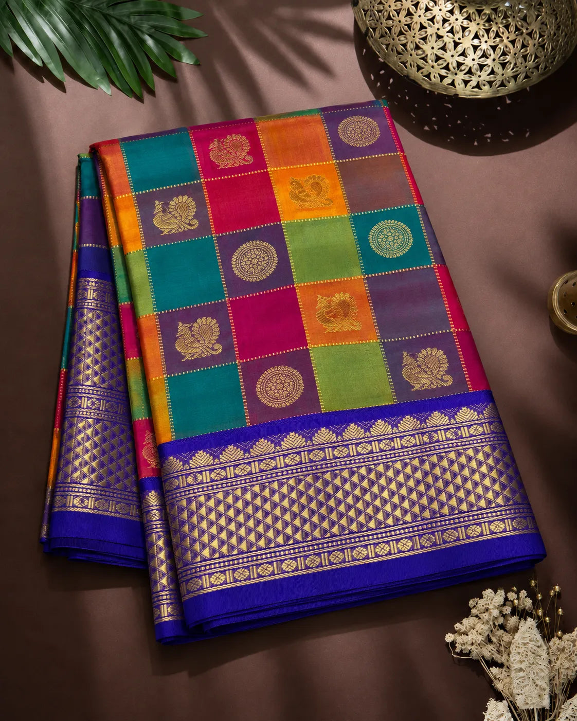 Multi Madras Silk Saree