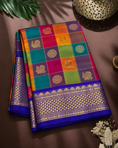 Multi Madras Silk Saree