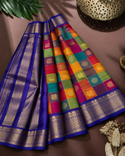 Multi Madras Silk Saree
