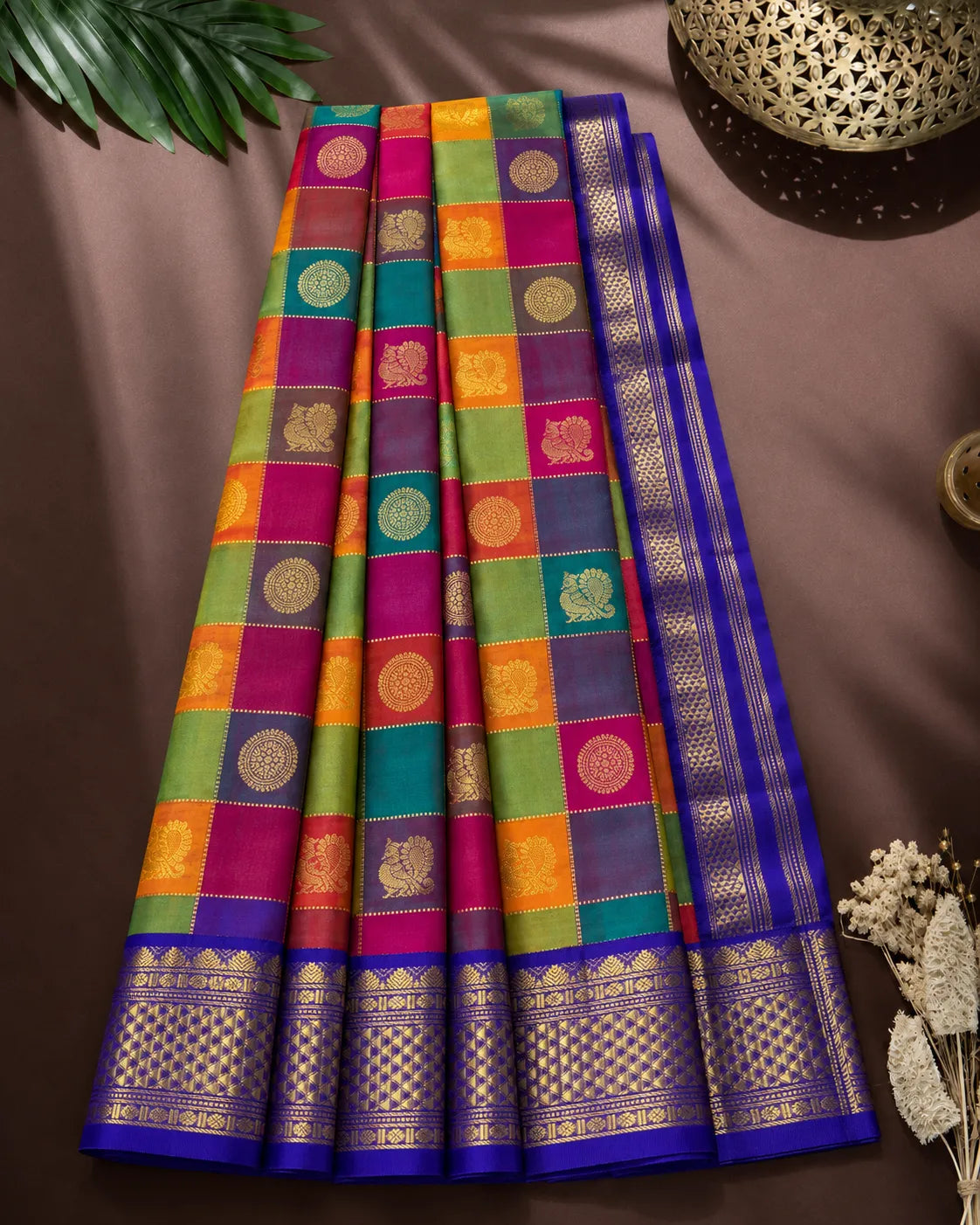 Multi Madras Silk Saree