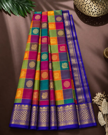 Multi Madras Silk Saree