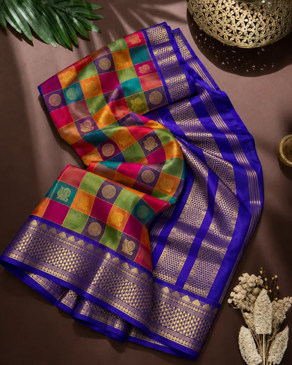 Multi Madras Silk Saree