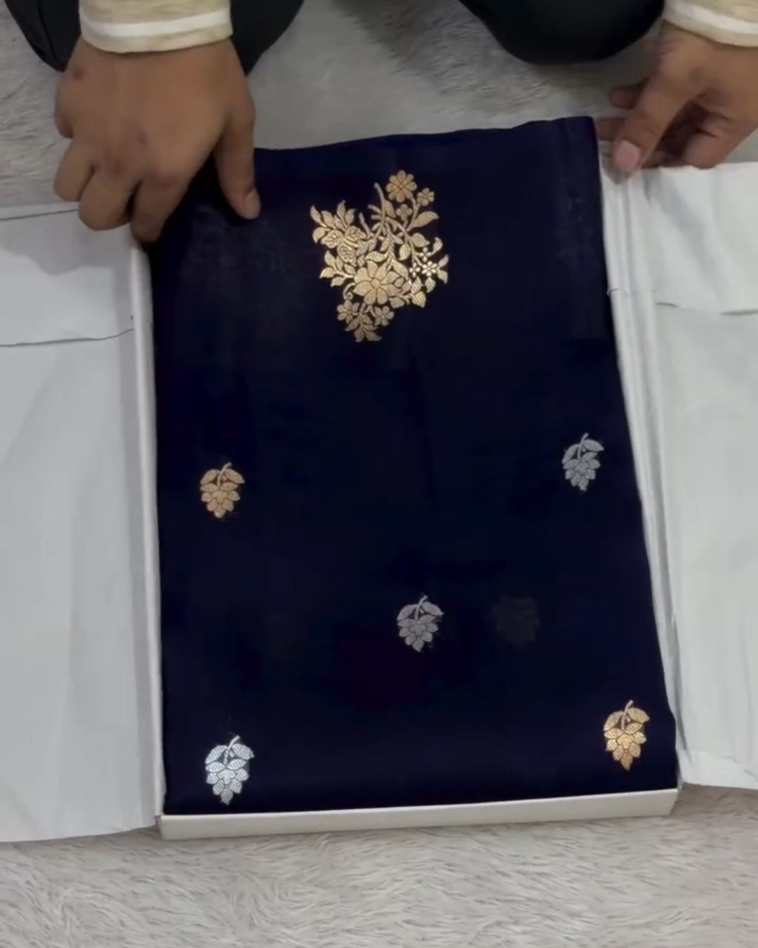 Navyblue silk Saree