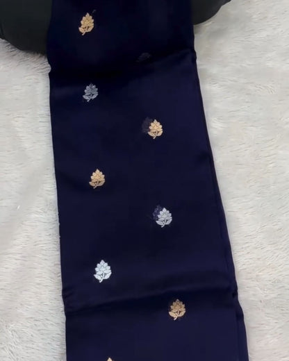 Navyblue silk Saree
