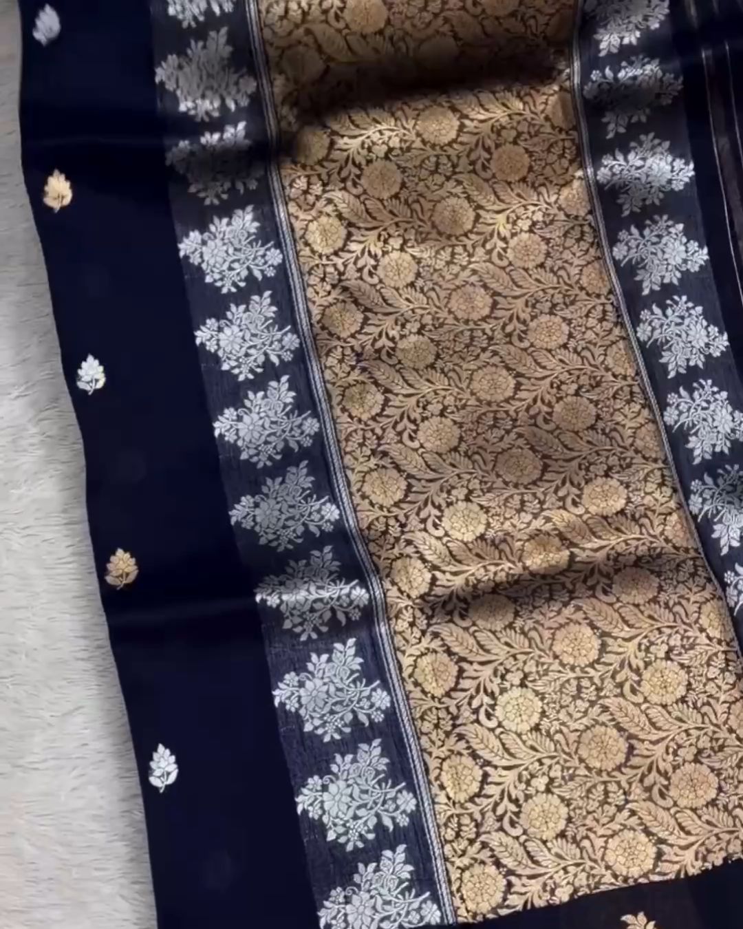 Navyblue silk Saree