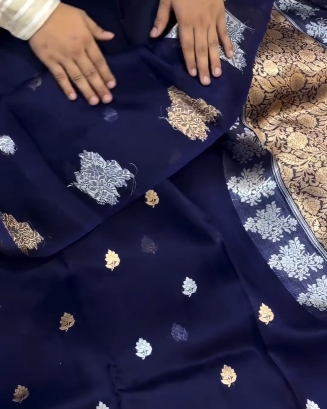 Navyblue silk Saree