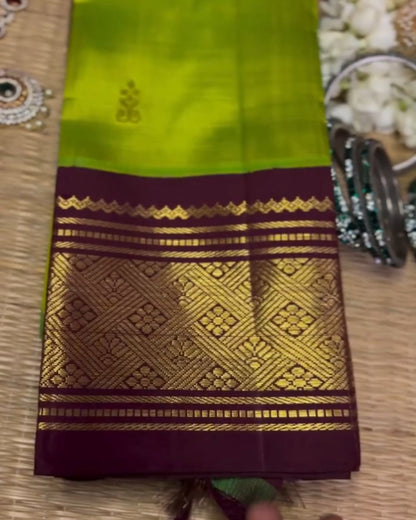 Parrot Silk Saree