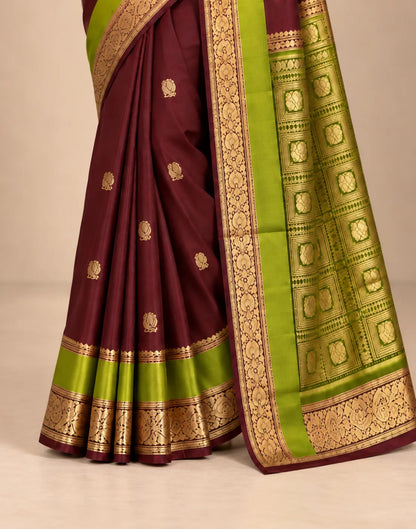 Pavizha Parrot Silk Saree