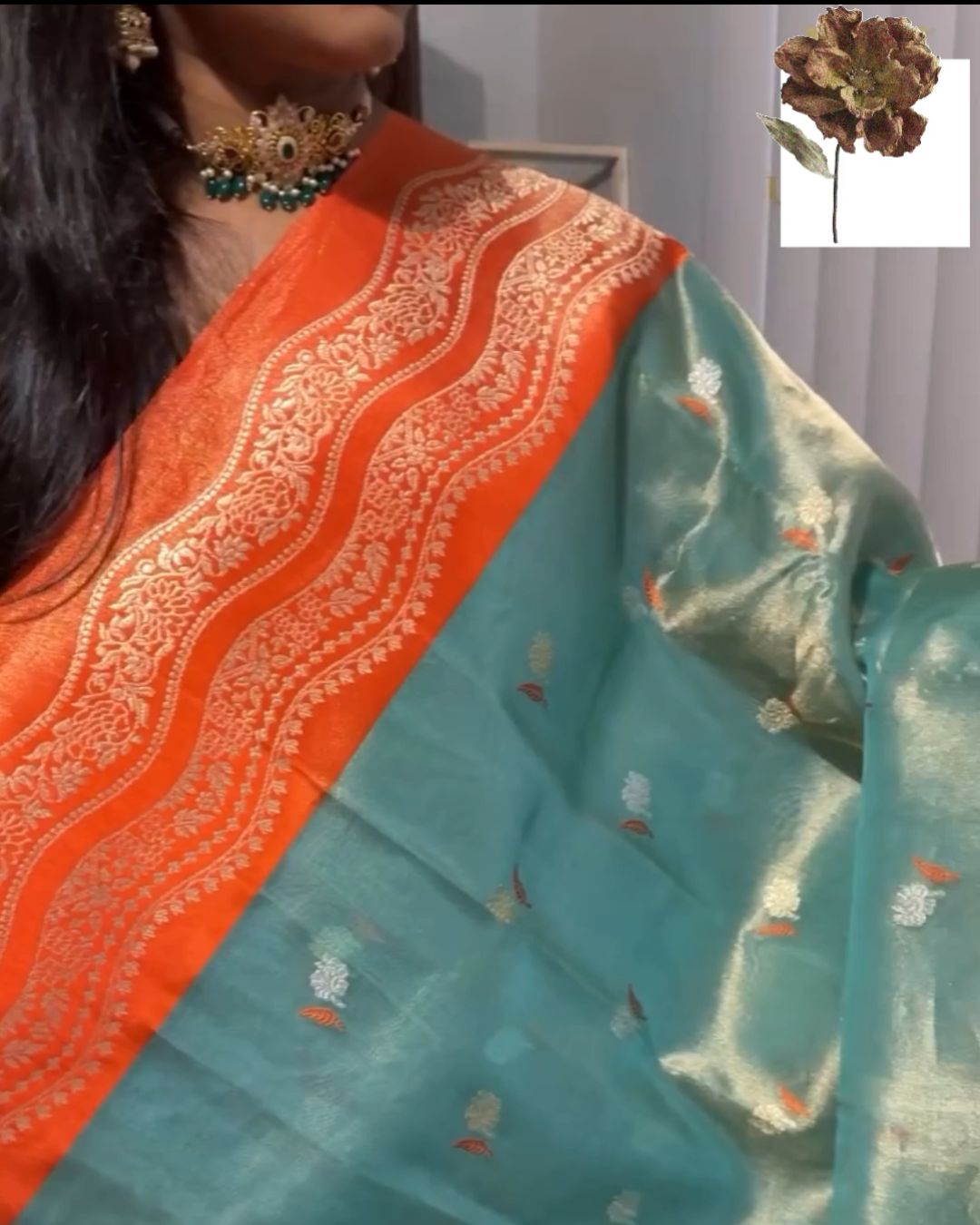 Pista Kanjivaram Silk Saree