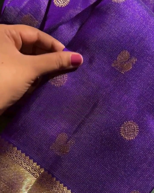 Purple Vaira Oosi Saree