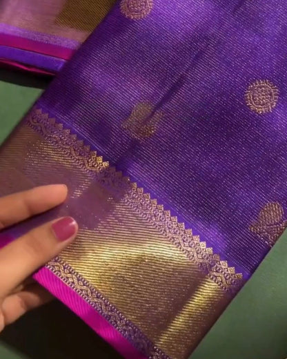 Purple Vaira Oosi Saree