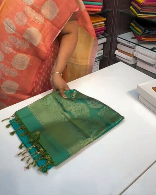 Rama Gold Weave Saree