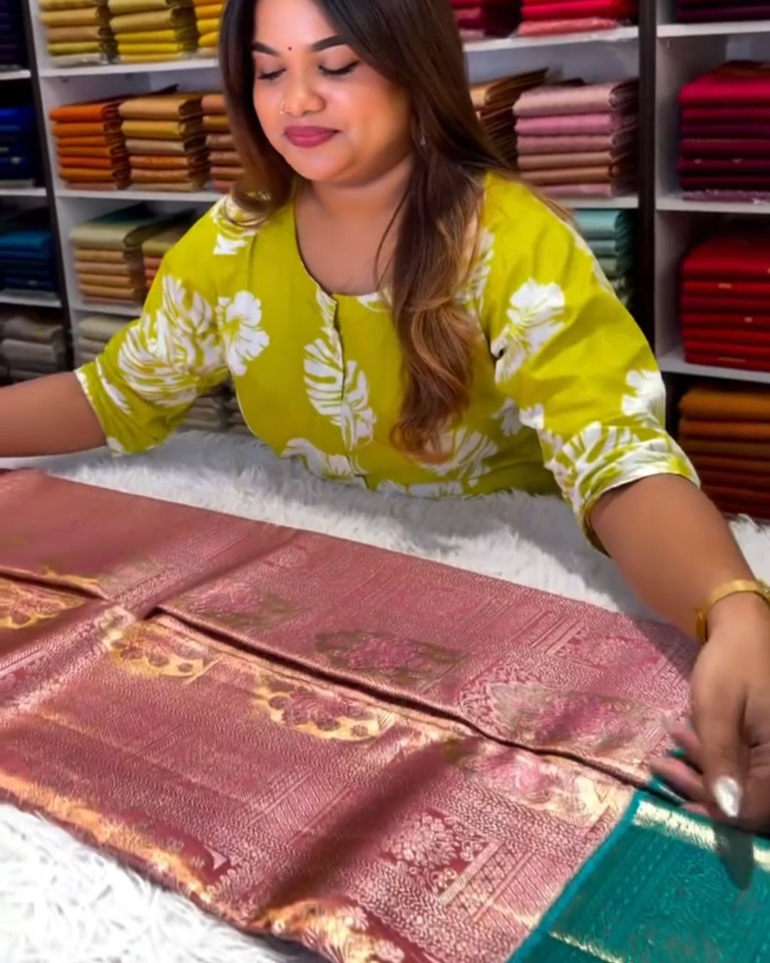 Tanishq Kanjivaram Saree