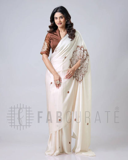 soft crape silk with digital print saree