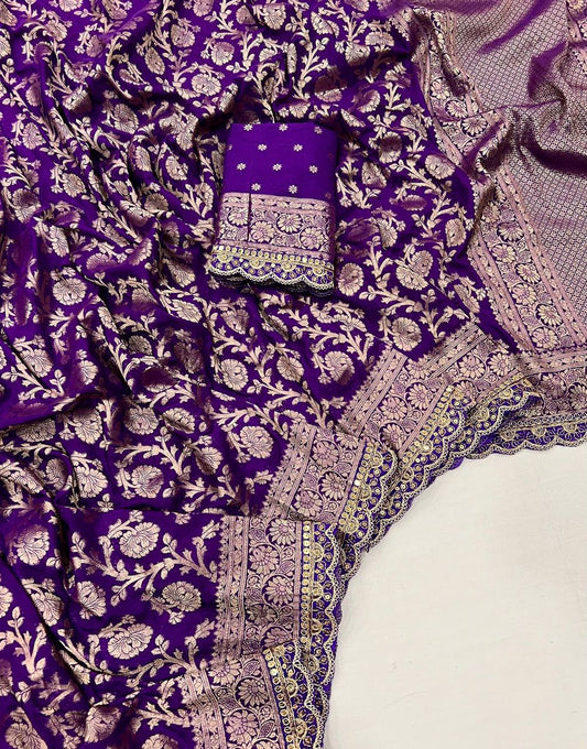 khaddi georgette designer saree