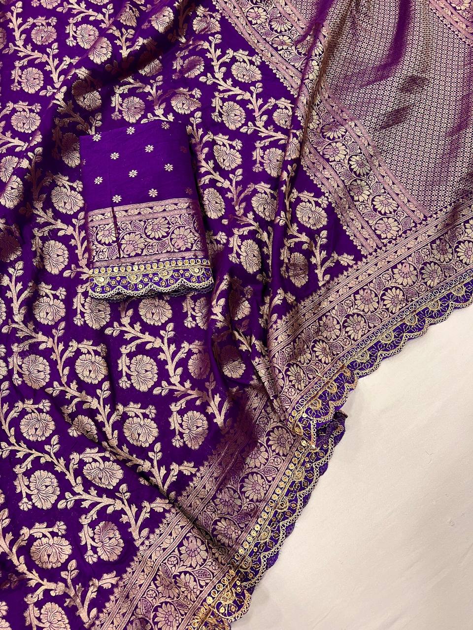 khaddi georgette designer saree