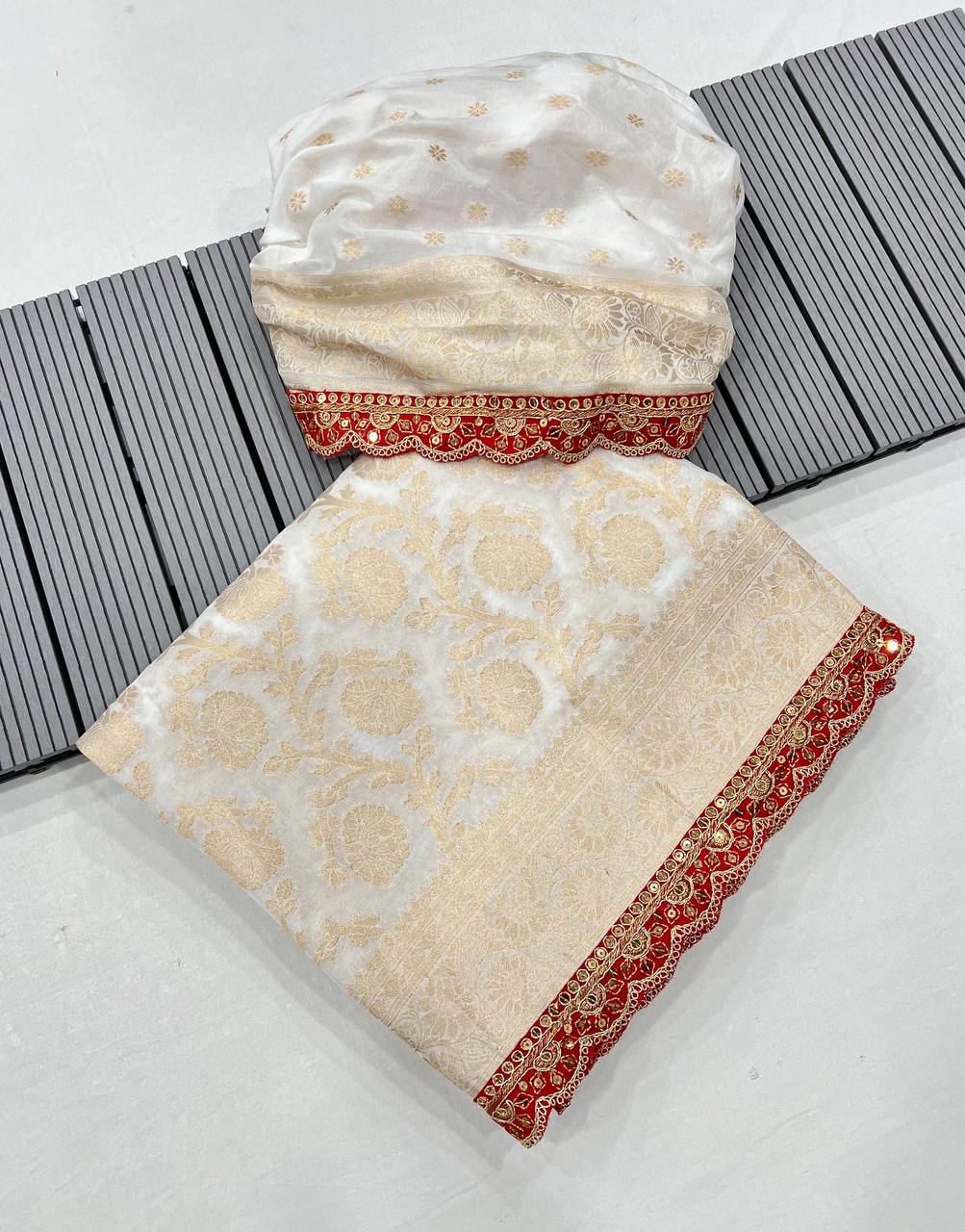 khaddi georgette designer saree