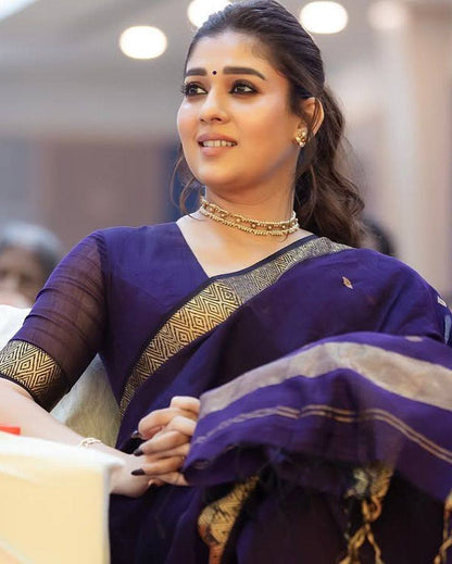 NAYANTHARA COTTON FABRIC SAREE