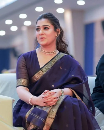 NAYANTHARA COTTON FABRIC SAREE