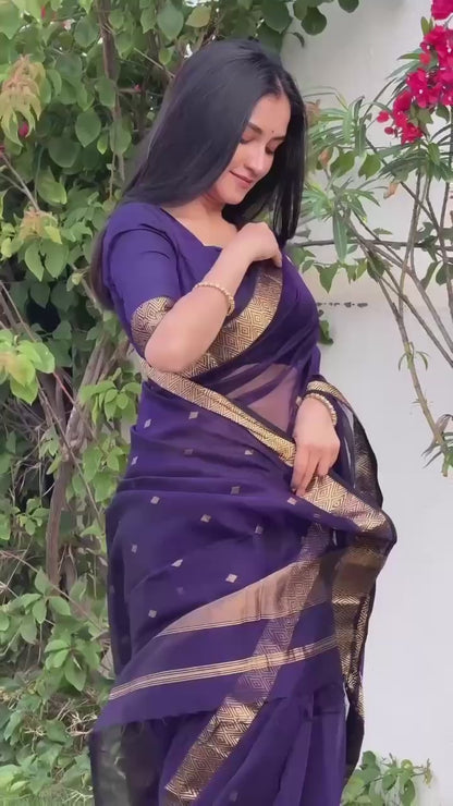 NAYANTHARA COTTON FABRIC SAREE