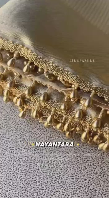 full golden zari saree